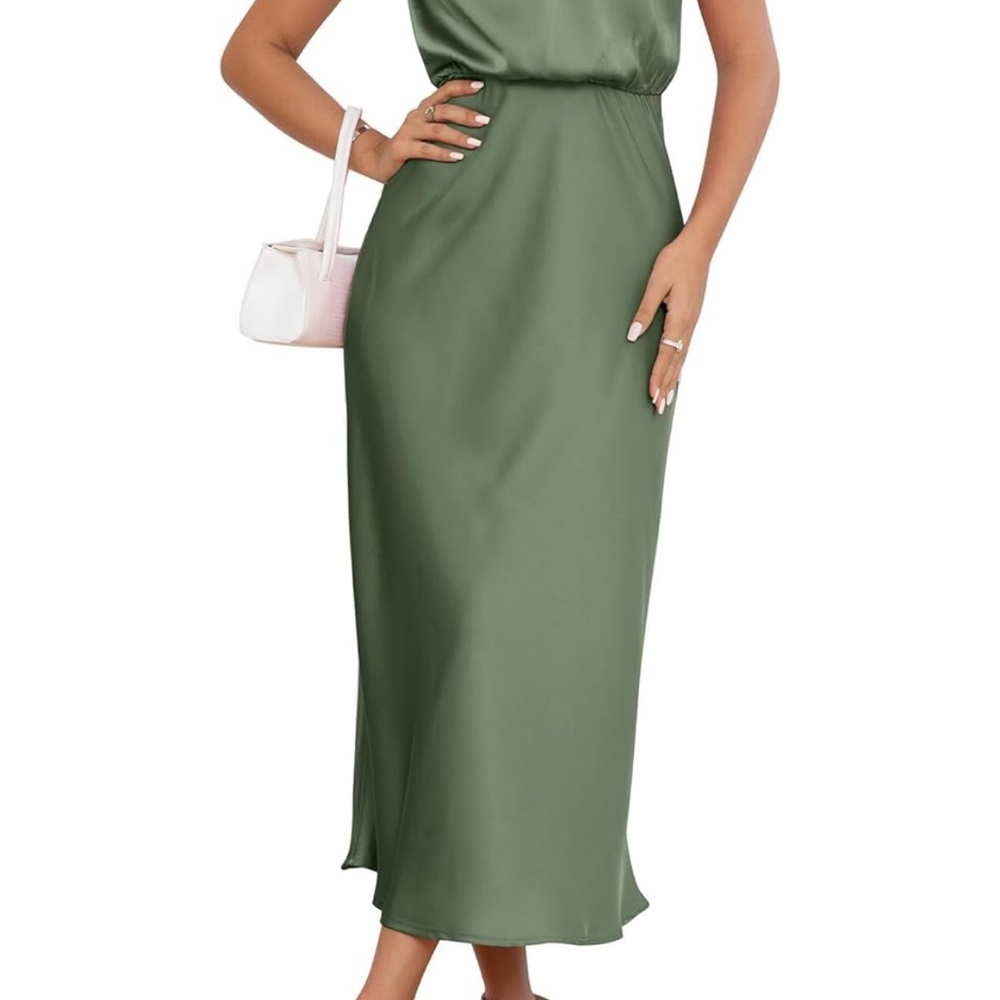 Satin Midi Dress